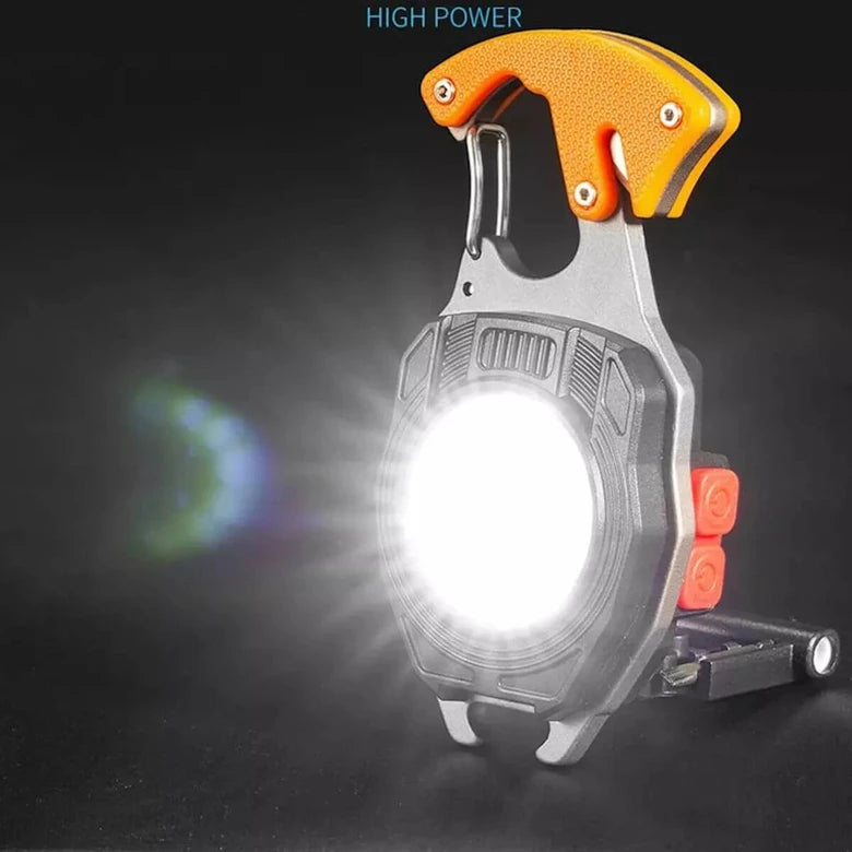 Survivor Light 6 em 1 – Mini Lanterna Multifuncional com Isqueiro e Ferramentas