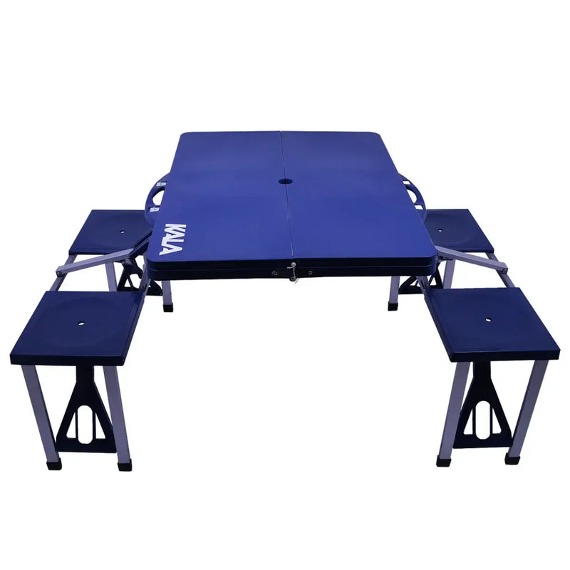 Camping PRO- Mesa de Camping com 4 Banquetas vira Maleta