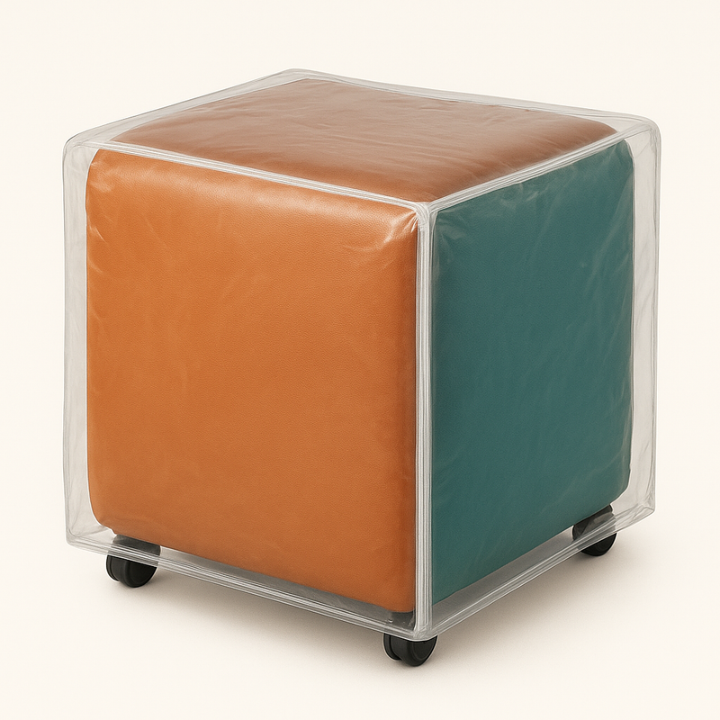 Capa Transparente 360° para Puff Multifuncional