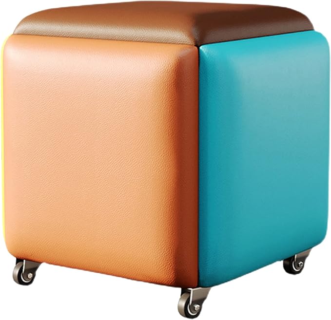 CubeSmart 5 em 1 – Puff Multifuncional com Rodízios