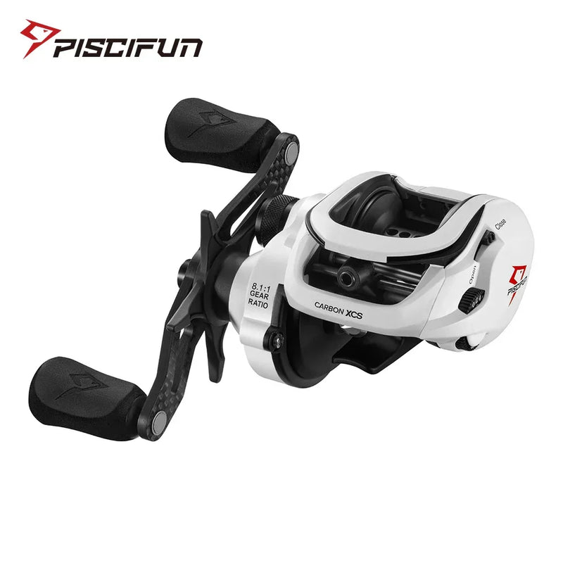 Carretilha Piscifun Carbon XCS - 8kg Drag, 156g, Freio Duplo