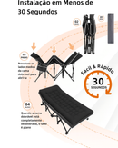 Vento Norte SkyRest 600 — Cama Dobrável Premium com Colchão Removível