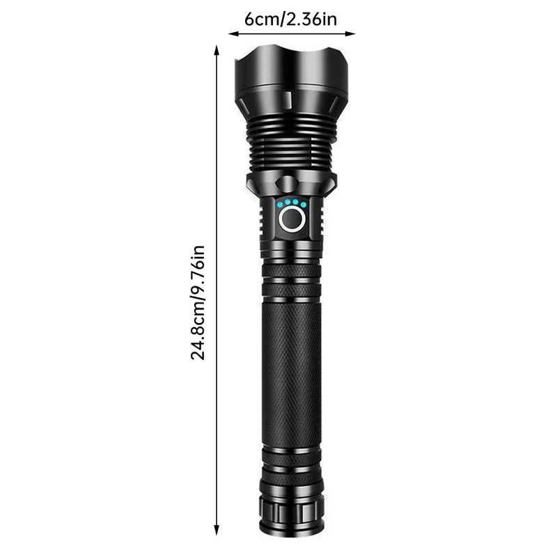 Lanterna XHP90 Tática Recarregável 25W | Super Potente