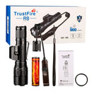 Lanterna Tática TrustFire R8 - 1700 Lumens - Suporte para Trilho Picatinny