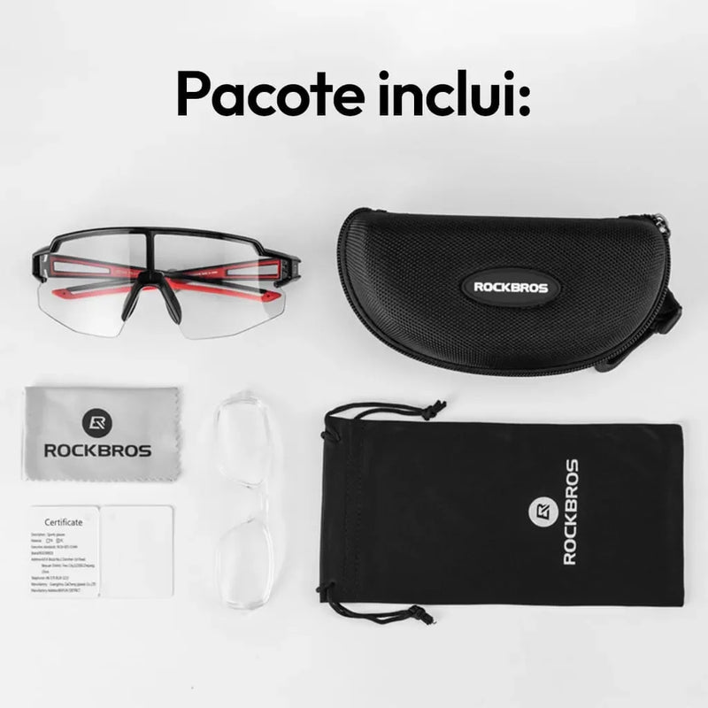 Óculos Polarizado Fotocromático Rockbros Aquiles