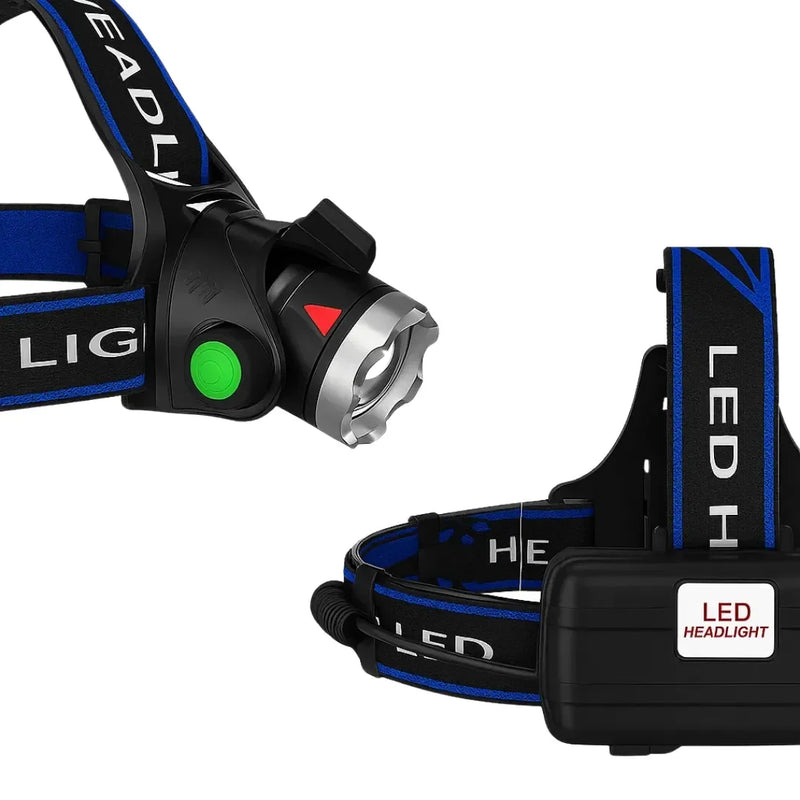 Lanterna de Cabeça Nativo Sense - Sensor de Movimento e Carregamento USB e Bateria recarregável